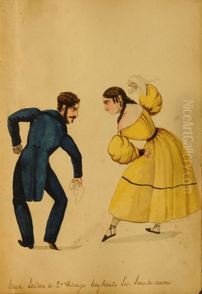 A lady of second rank dancing - view 1