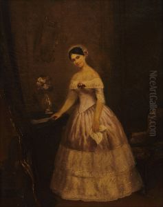 Retrato de Manuelita Rosas (estudio) by Prilidiano Pueyrredon