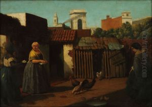 Patio porteno en 1850