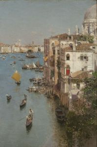 Santa Maria della Salute de Venecia (Canal Grande y la Iglesia de Santa Maria della Salute de Venecia) by Martin Rico