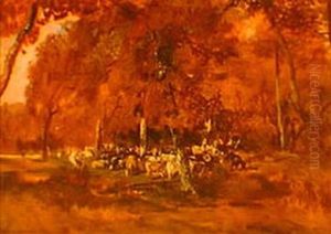 La tropilla by Theodore Rousseau