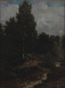 Fontainebleau Woods by Theodore Rousseau