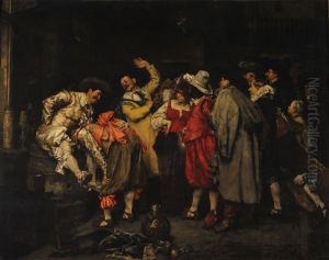 The Clapping Game by Ferdinand Roybet