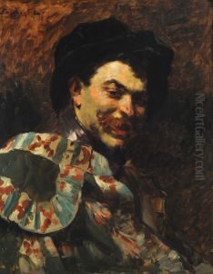 Un reitre. by Ferdinand Roybet