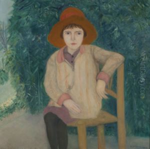 Sitting Girl by Augusto Schiavoni