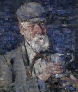 Study of a Head (or Man with a Drinking Mug) by John Quinton Pringle