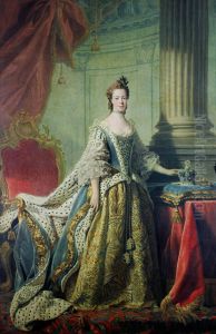 Queen Charlotte; Princess Sophia Charlotte of Mecklenburg-Strelitz, 1744 - 1818. Queen of George III by Allan Ramsay