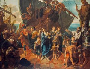 Agrippina Landing at Brundisium with the Ashes of Germanicus by Alexander Runciman