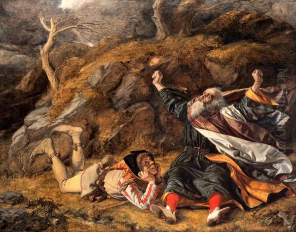 King Learand the Fool in the Storm - view 1