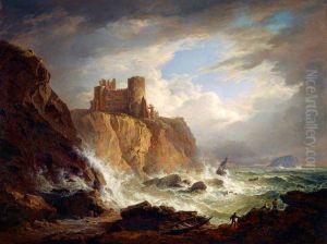 A View of Tantallon Castle with the Bass Rock by Alexander Nasmyth