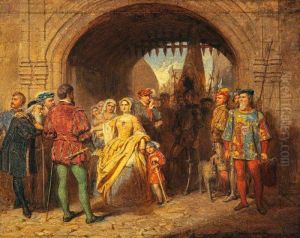 A Study for 'Queen Margaret's Defiance of the Scottish Parliament' (NG 2527)