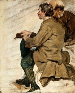 Two Seated Men (study for 'The Covenanters' Baptism') Two Seated Men (study for 'The Covenanters' Baptism')