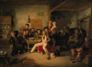 The Celebration of the Birthday of James Hogg, 1770 - 1835 by William Allan