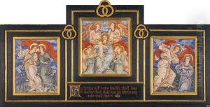 Three Studies for the Decoration of the first Mortuary Chapel, the Royal Hospital for Sick Children, Edinburgh by Phoebe Ann Traquair