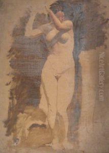 A Life Study of a Standing Female Nude A Life Study of a Standing Female Nude
