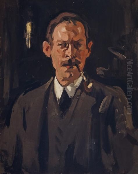 Samuel John Peploe, 1871 - 1935. Artist (Self-portrait) - view 1