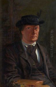 William Bell Scott, 1811 - 1890. Poet and artist (Self-portrait)