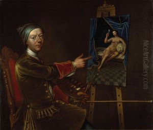 Richard Waitt, d. 1732. Portrait painter (Self-portrait) by Richard Waitt