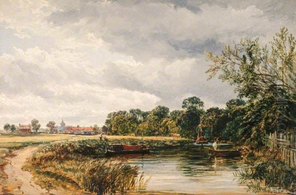 An English Canal Scene - view 1