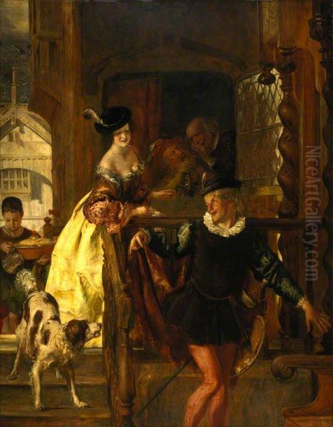 Anne Page Inviting Slender to Dinner - view 1