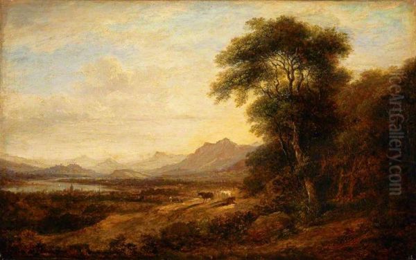 The Windings of the Forth (or The Forth near Alloa, Stirling in the distance) - view 1