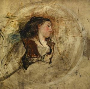 The Artist's Wife (Ellen Moxon, later Lady Orchardson, c 1854 - 1917) by William Quiller Orchardson