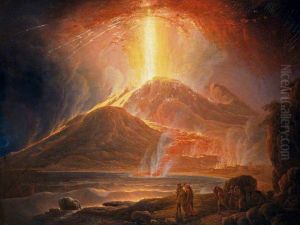 Mount Vesuvius in Eruption by Jacob More