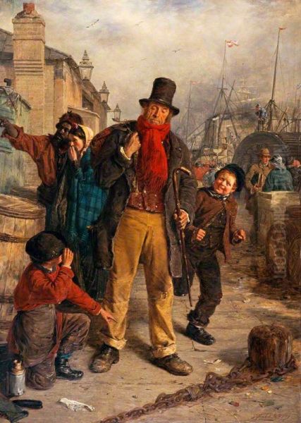 An Irish Emigrant Landing at Liverpool ('Jim Blake landing in Liverpool') - view 1
