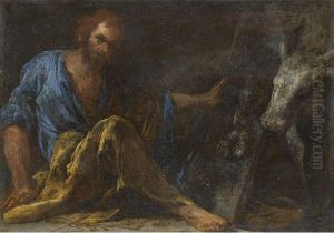 Saint Luke by Bernardo Cavallino