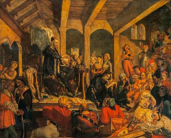 Alchemystical Adept (Paracelsus) Lecturing on the Elixir Vitae - view 1