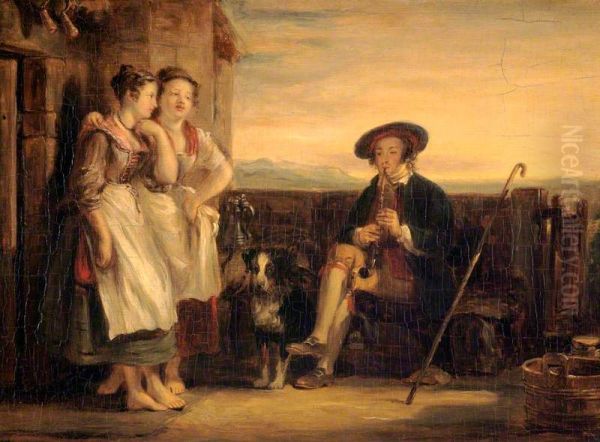 A Scene from Ramsay's 'The Gentle Shepherd' - view 1