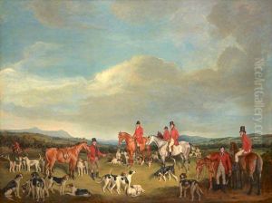 A Meet of the Fife Hounds by Francis Grant