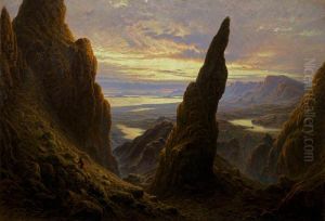 Entrance to the Cuiraing, Skye by Waller Paton