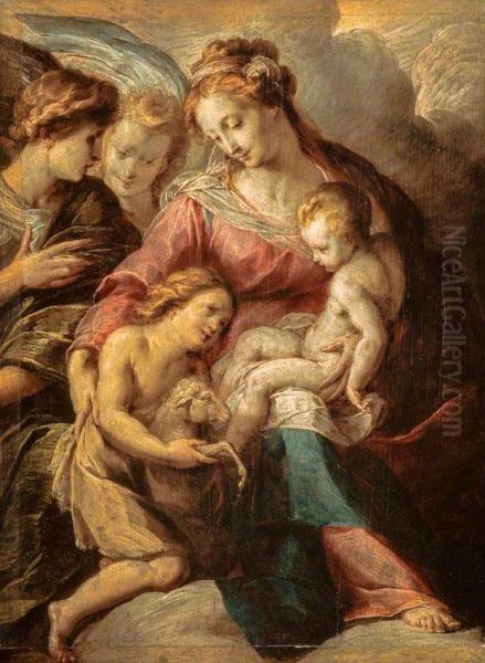 The Virgin and Child with the Infant Saint John and Attendant Angels - view 1