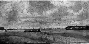 Veulettes Sur Mer, Aout 1886 by Emile Gustave Cavallo-Peduzzi