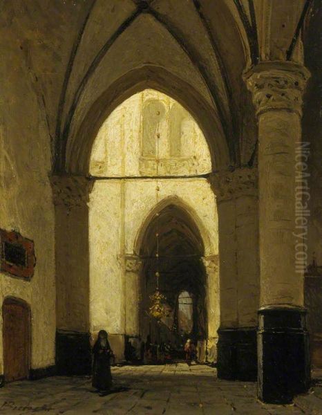 The Interior of Alkmaar Church - view 1