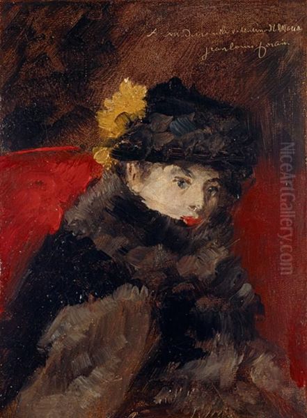 A Lady in a Fur Cape - view 1