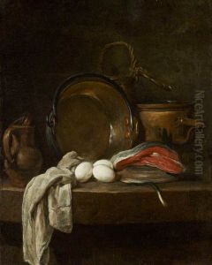 The Kitchen Table by Jean-Baptiste-Simeon Chardin