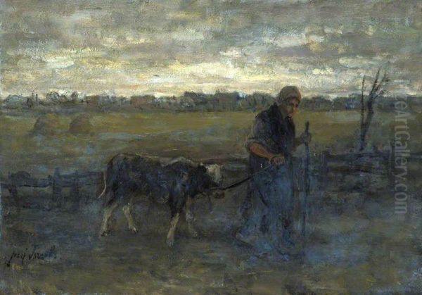 Bringing Home the Calf - view 1