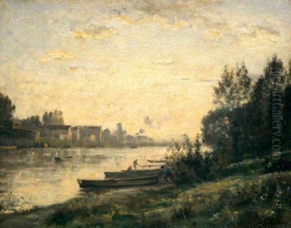 Sunset on a River - view 1