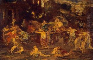 The Garden of Love by Adolphe Joseph Thomas Monticelli