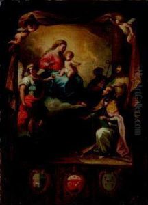 Madonna Con Il Bambino E Santi by Antonio Cavallucci