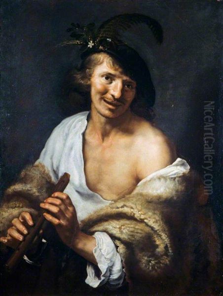 A Shepherd with a Pipe - view 1
