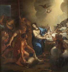The Adoration Of The Shepherds by Antonio Cavallucci