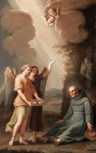 Saint Francis Being Fed By The Angels