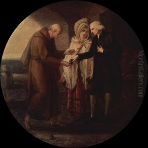 Monk from Calais by Angelica Kauffmann