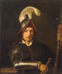Yiung Warrior with a Partisan by Ferdinand Bol