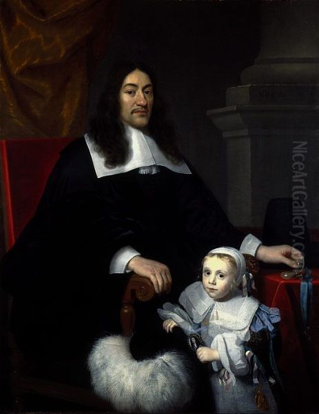 Sir William Davidson of Curriehill, 1615/16 - 1689. Conservator of the Staple at Veere (with his son Charles) - view 1