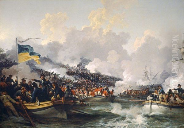 The landing of British troops at Aboukir, 8 March 1801 - view 1