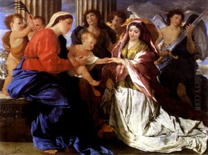 Le Mariage mystique de sainte Catherine by Nicolas Poussin